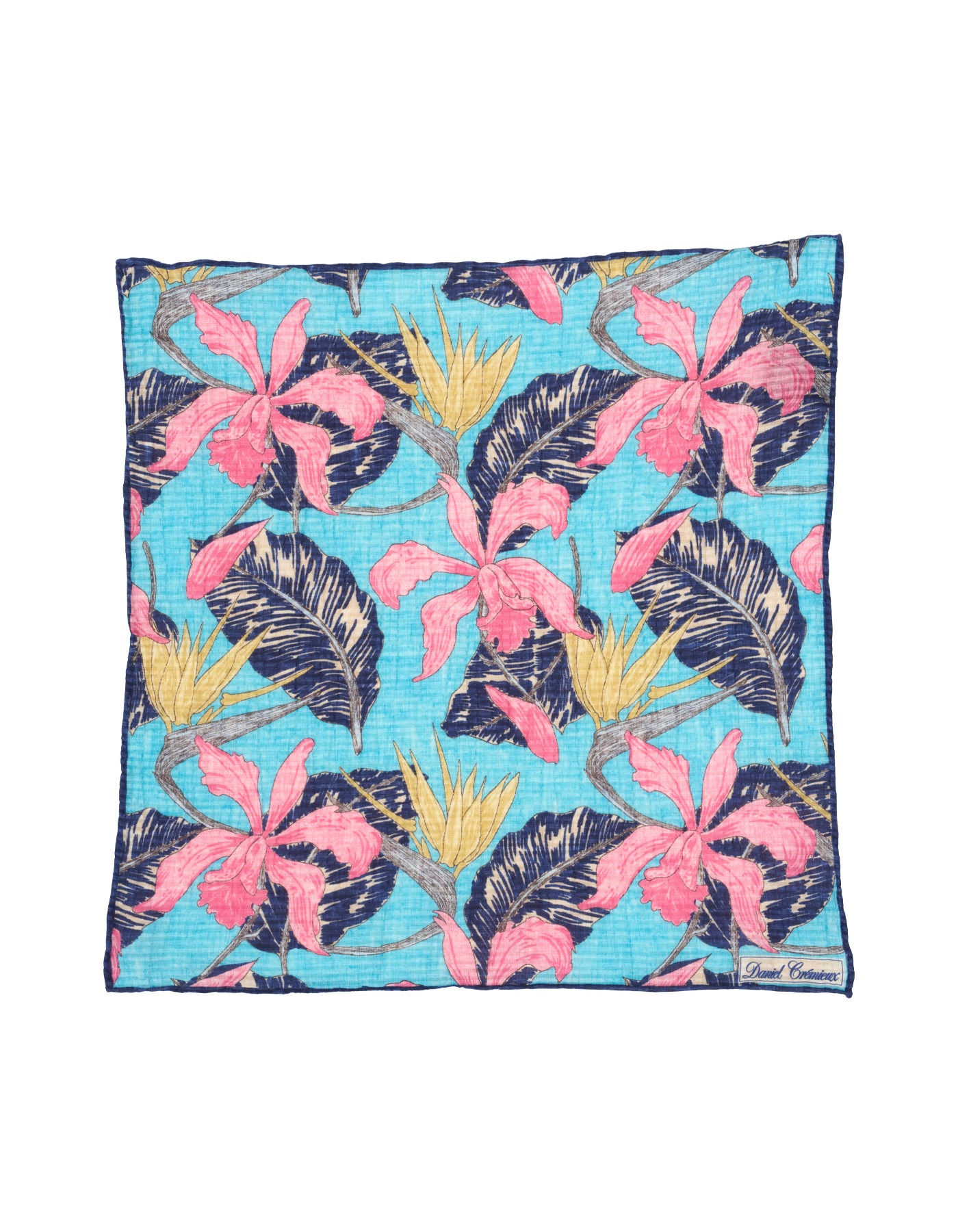 Pochette en Coton et Soie Seersucker