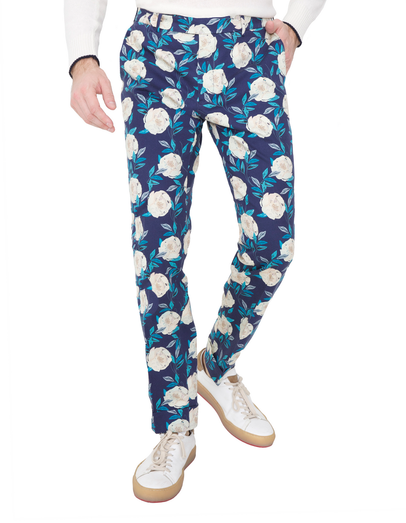 PANTALON IMPRIME FLORAL CREMIEUX FR